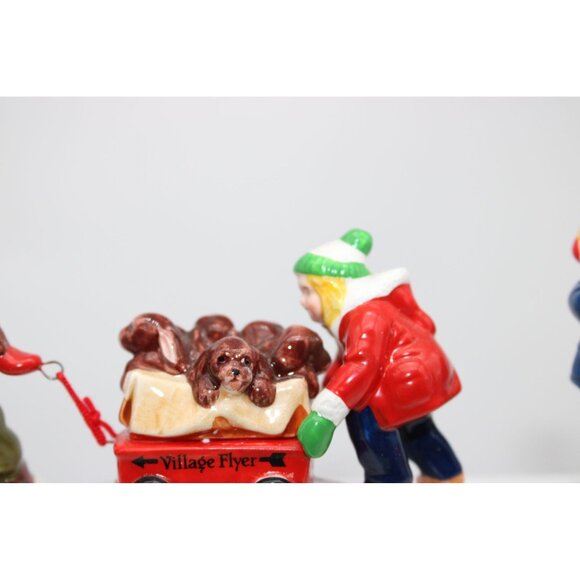 Dept 56 Snow Village - Christmas Puppies - Picture 2 of 7